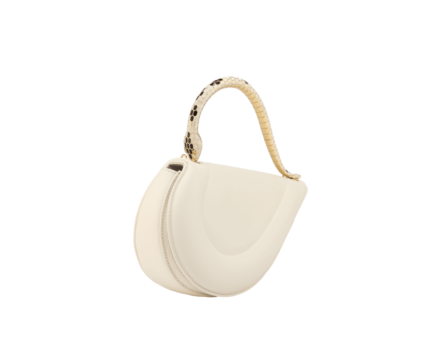 Bvlgari Serpenti Cuore 1968 Top Handle Bag – Perla White
