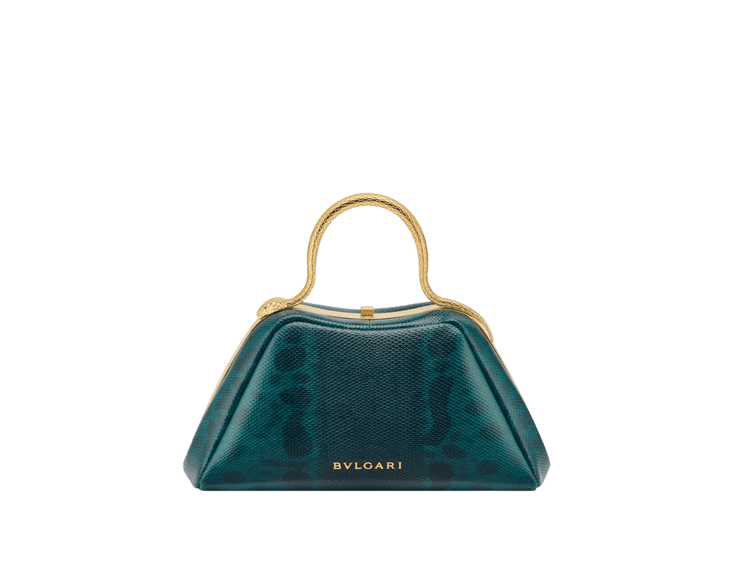 Bvlgari Serpentine Mini Top Handle Bag – Bright Forest Emerald Karung