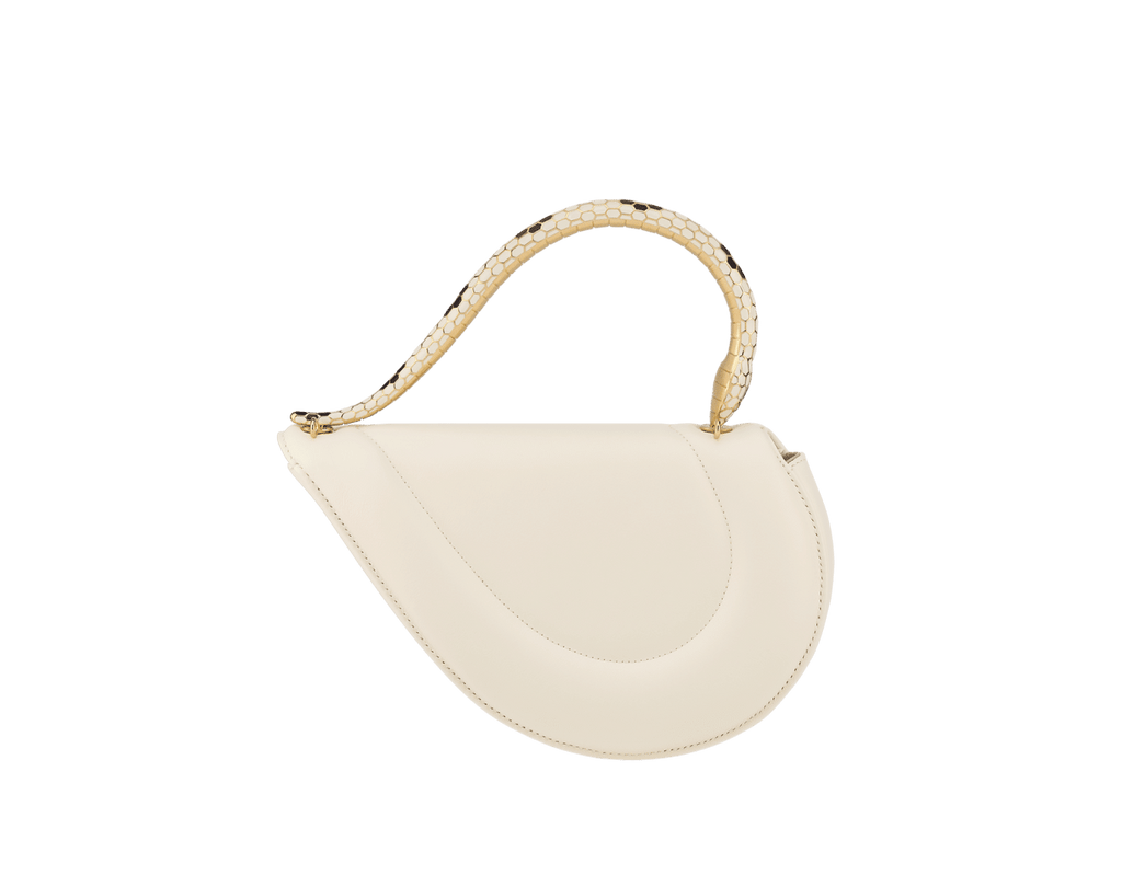 Bvlgari Serpenti Cuore 1968 Top Handle Bag – Perla White