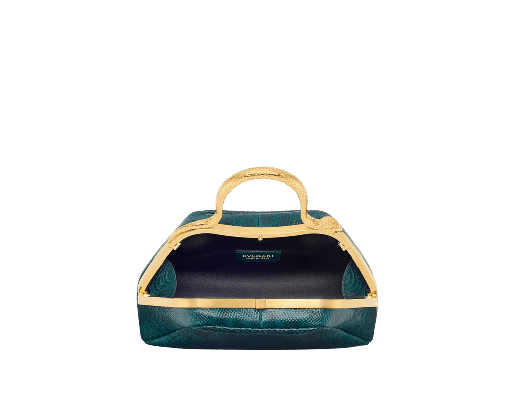 Bvlgari Serpentine Mini Top Handle Bag – Bright Forest Emerald Karung