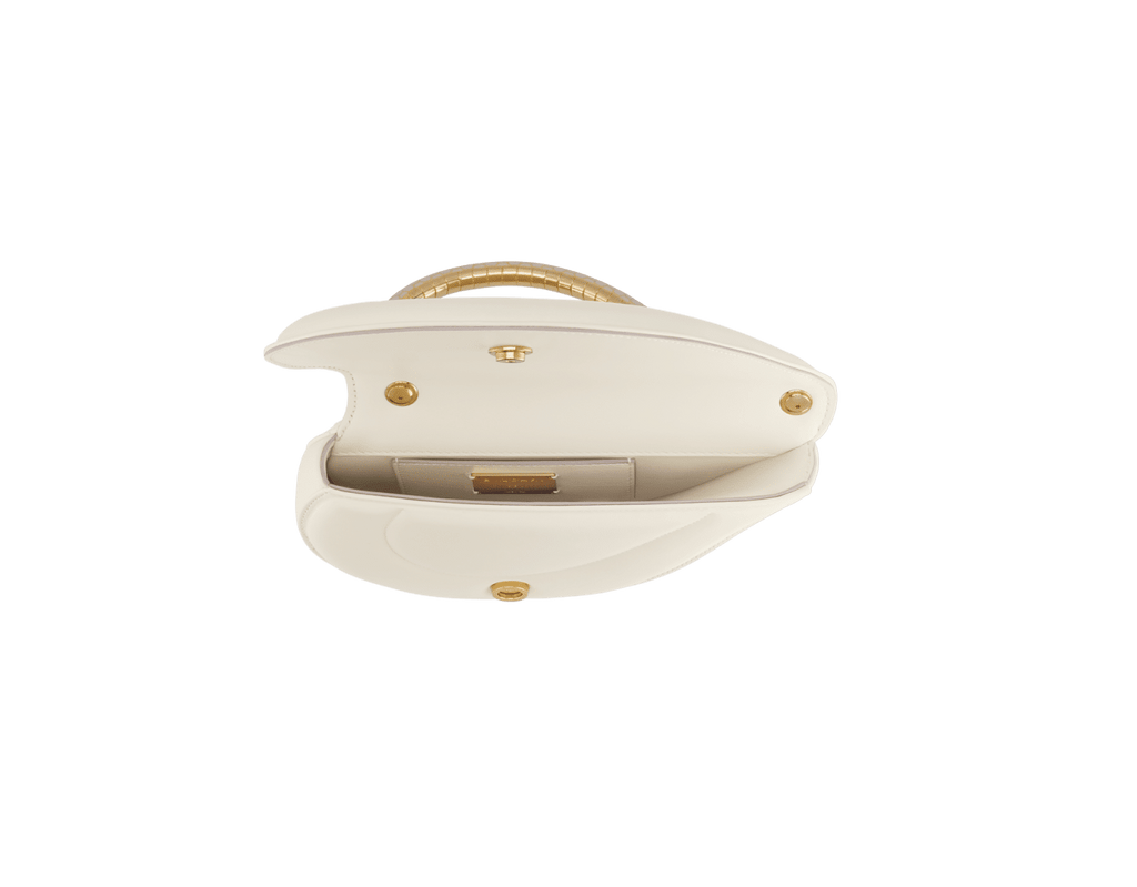Bvlgari Serpenti Cuore 1968 Top Handle Bag – Perla White