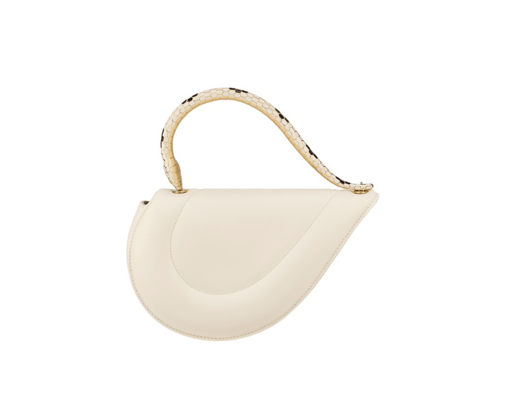 Bvlgari Serpenti Cuore 1968 Top Handle Bag – Perla White
