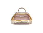 Bvlgari Serpentine Mini Top Handle Bag – Light Gold Metallic Ostrich