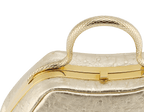 Bvlgari Serpentine Mini Top Handle Bag – Light Gold Metallic Ostrich