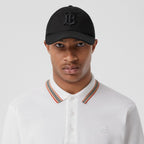 Icon Stripe Collar Cotton Polo Shirt White