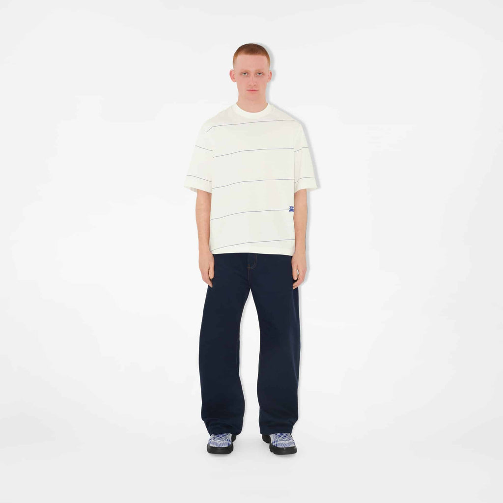 Striped Cotton T-shirtPrice undefined Colour: Rain