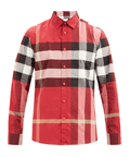 BURBERRY Somerton Nova-check cotton-blend poplin shirt