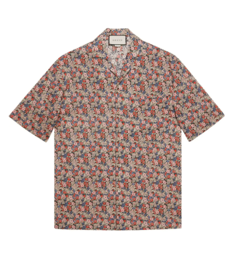 Gucci Liberty floral bowling shirt