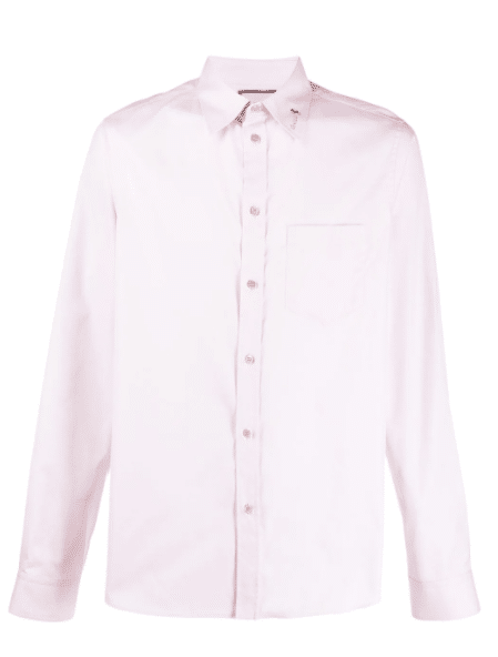 Gucci embroidered collar shirt