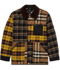 BURBERRY Corduroy and Nylon-Trimmed Patchwork Cotton-Flannel Overshirt