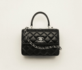 CHANEL FLAP BAG WITH TOP HANDLE