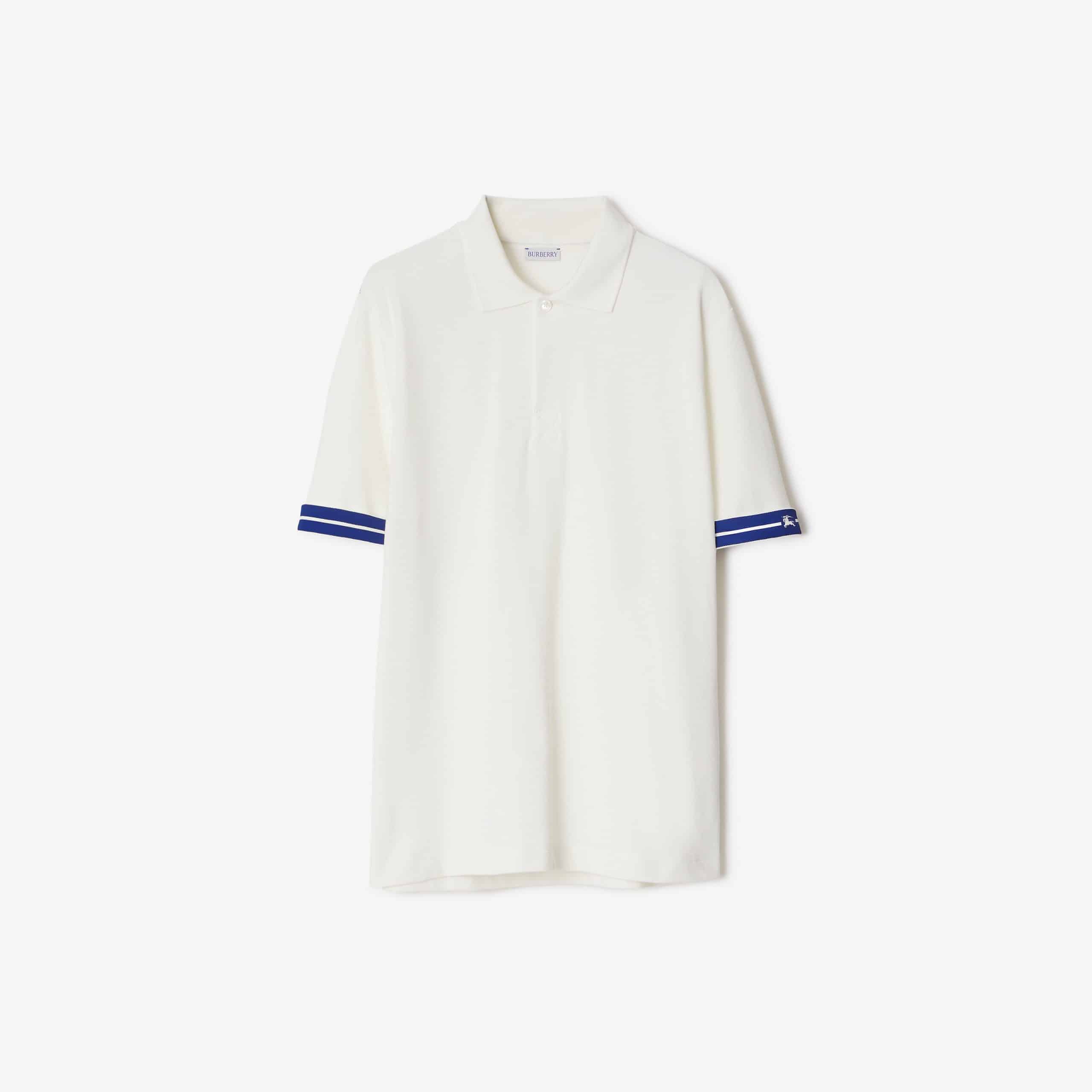 Cotton Polo ShirtPrice undefined Colour: Chalk
