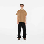 Logo Cotton T-shirtPrice undefined Colour: Camel