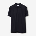 Monogram Motif Cotton Piqué Polo Shirt Dark Blue