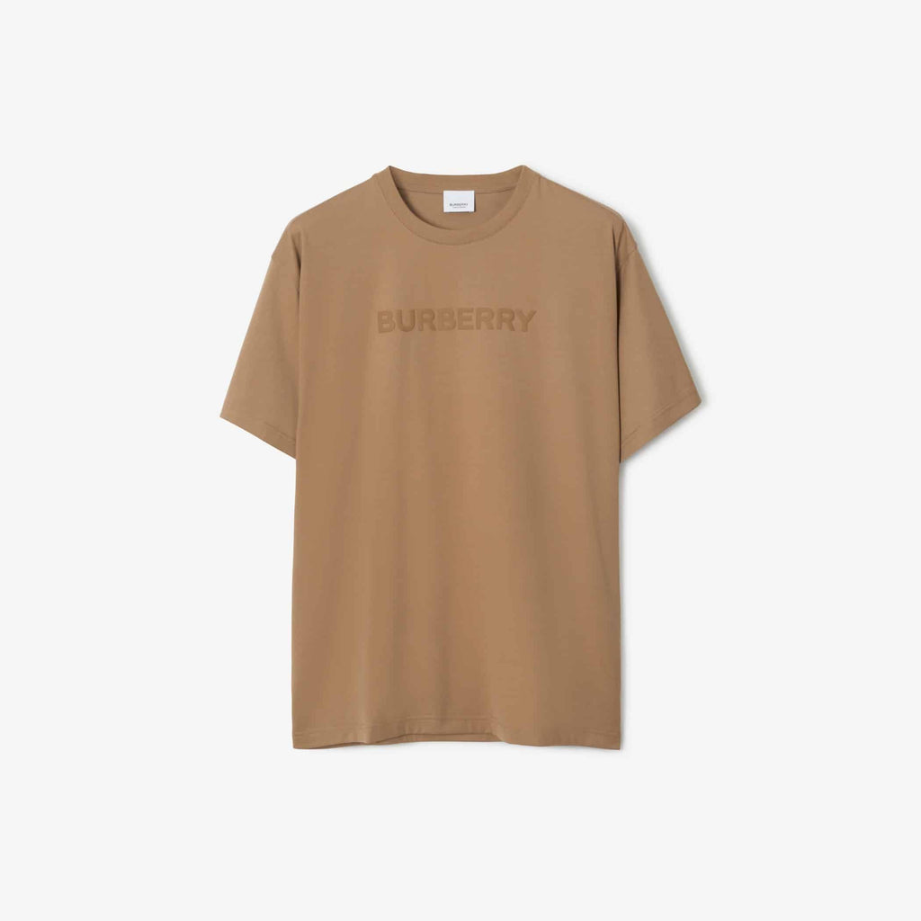 Logo Cotton T-shirtPrice undefined Colour: Camel