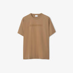 Logo Cotton T-shirtPrice undefined Colour: Camel