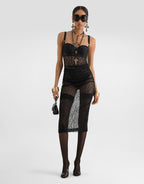 Lace midi dress