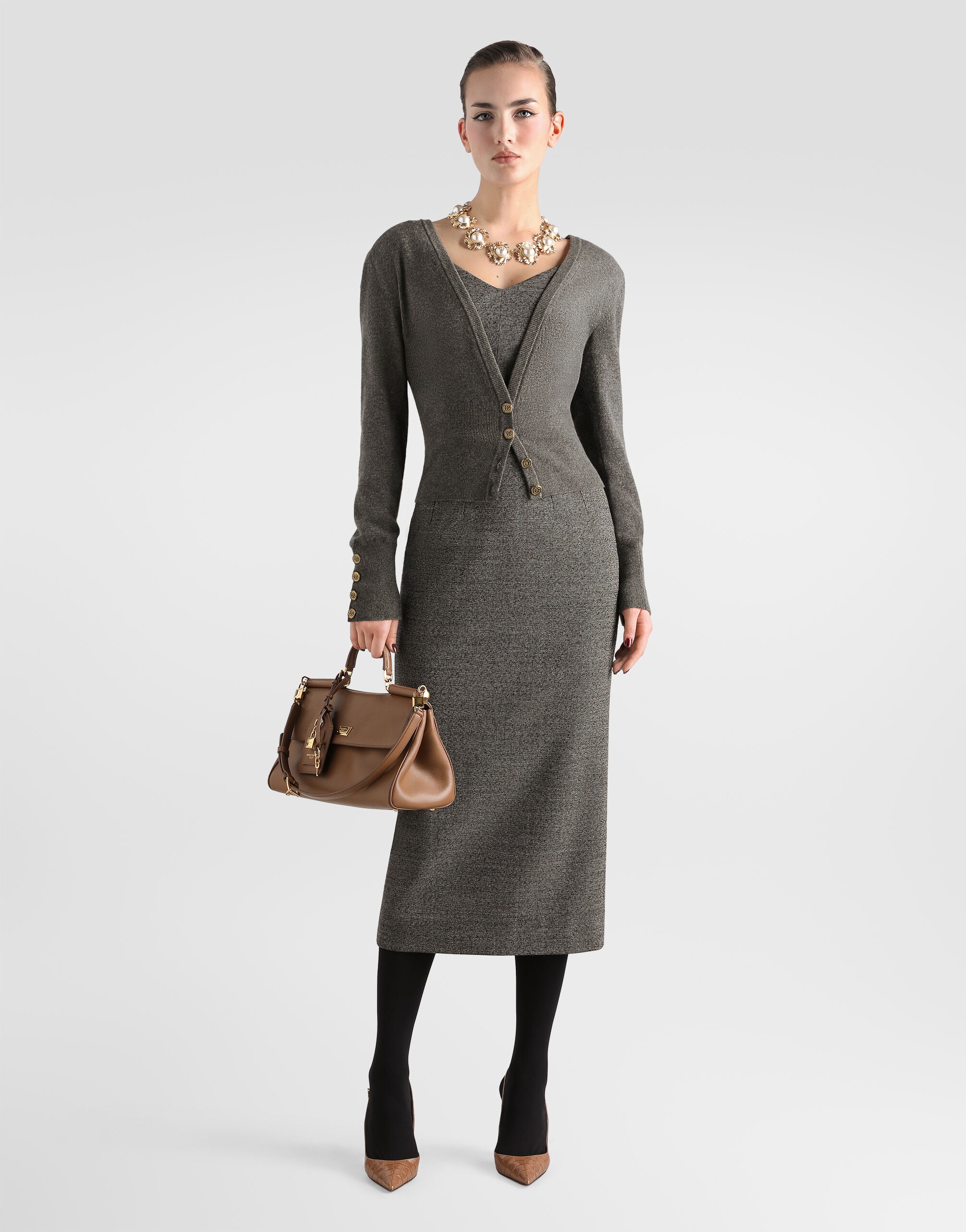 Wool sheath dress