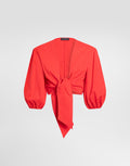 Cotton poplin top