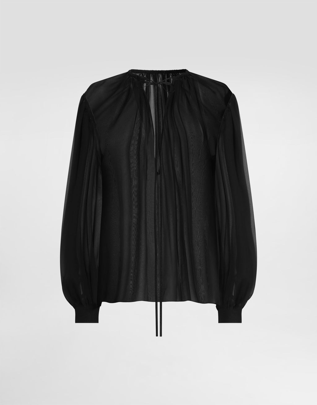 Silk chiffon top