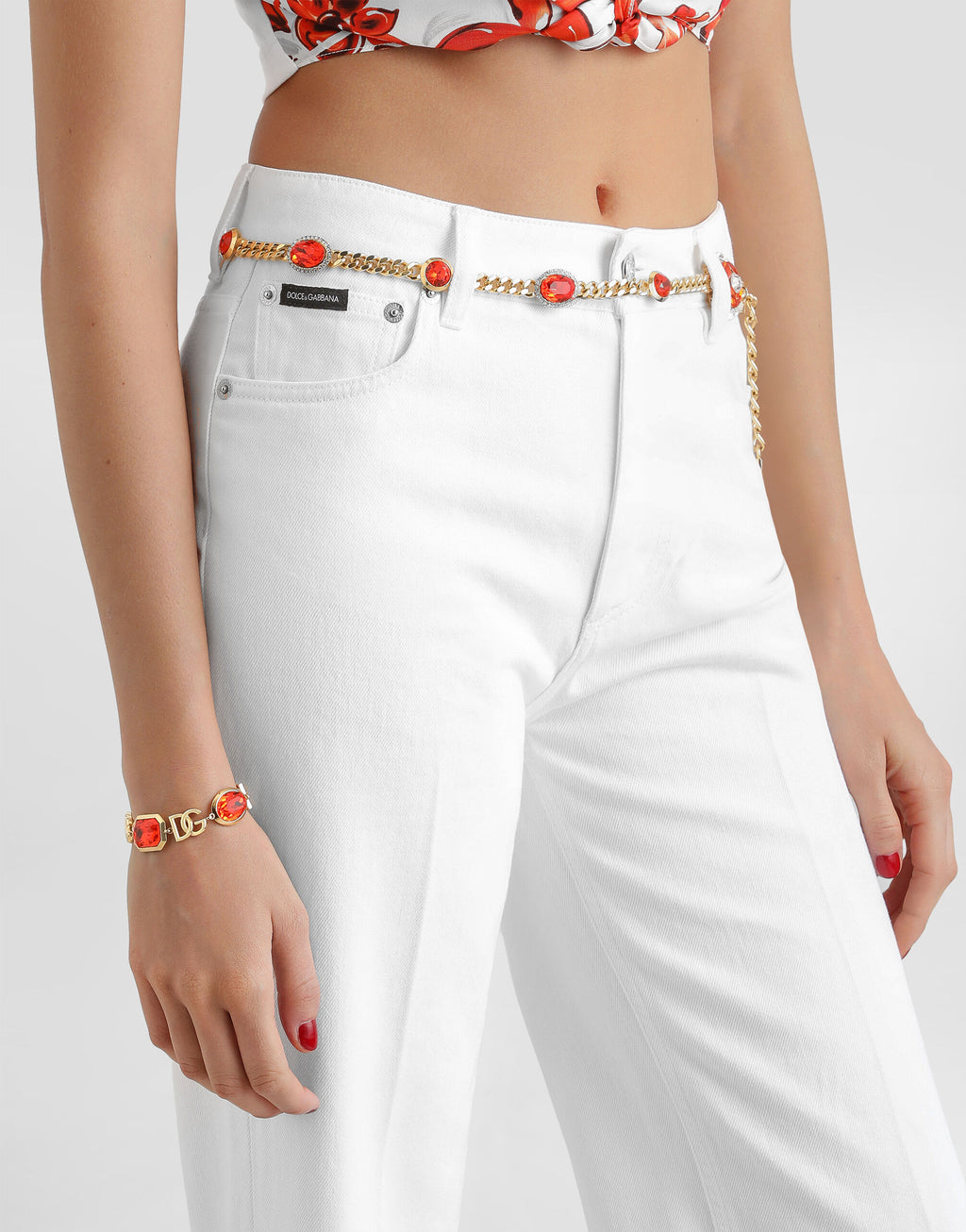 5-pocket denim trousers