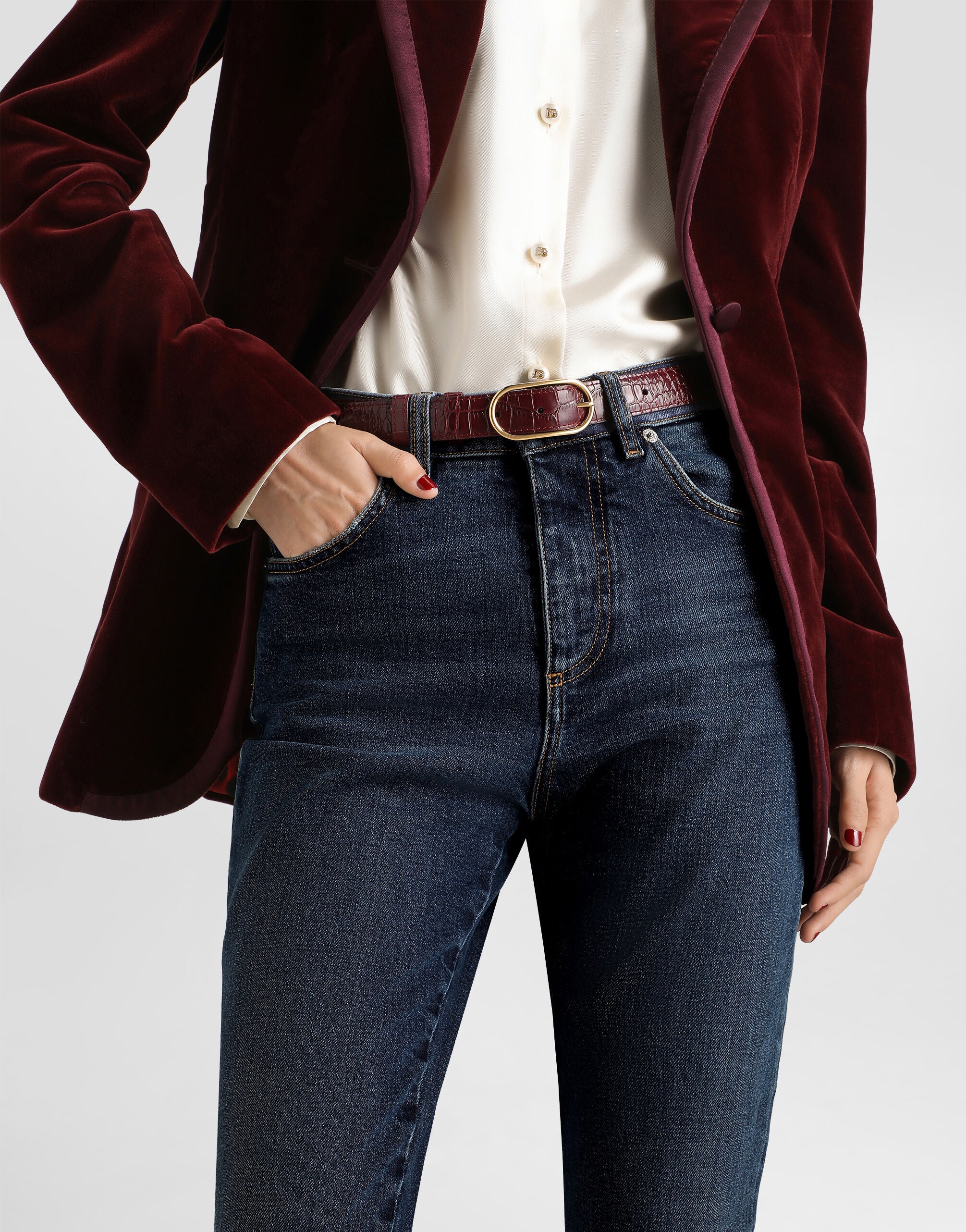 5-pocket denim trousers