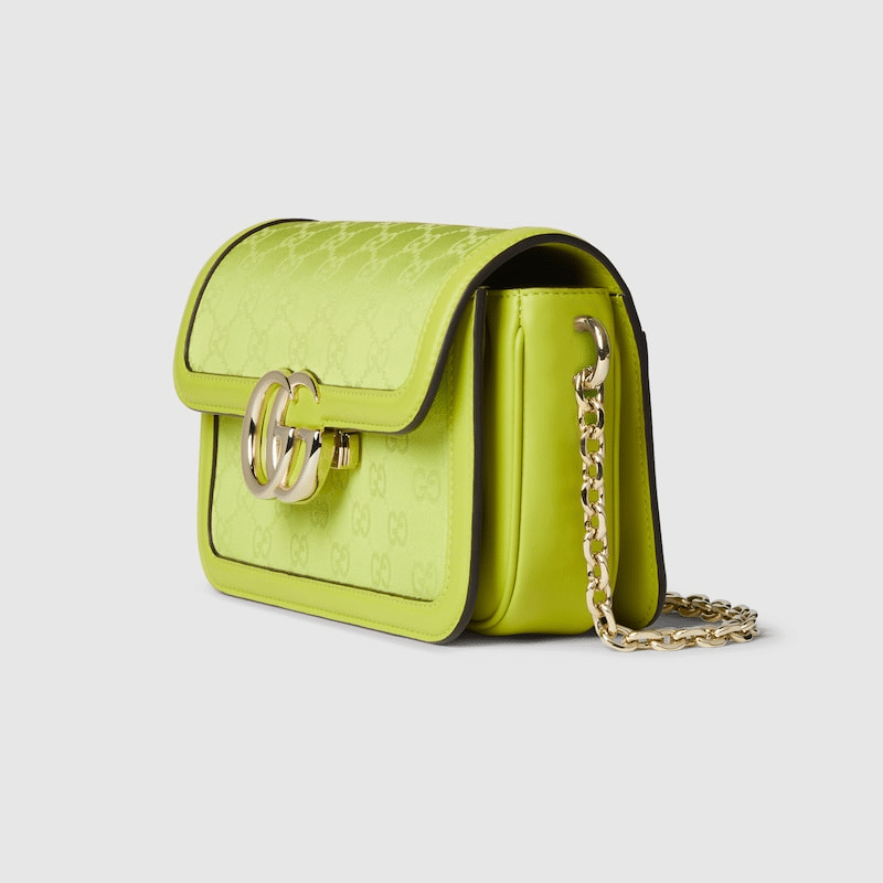 Gucci Go Small Shoulder Bag – Bright Green GG Canvas
