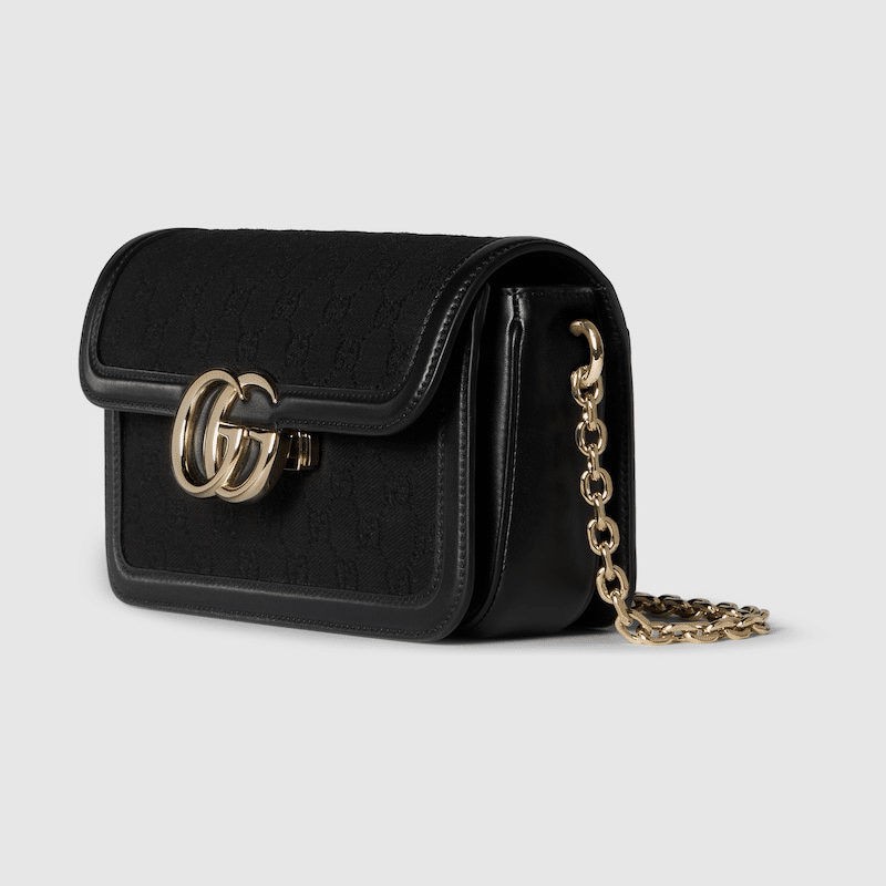 Gucci Go Small Shoulder Bag – Black GG Canvas