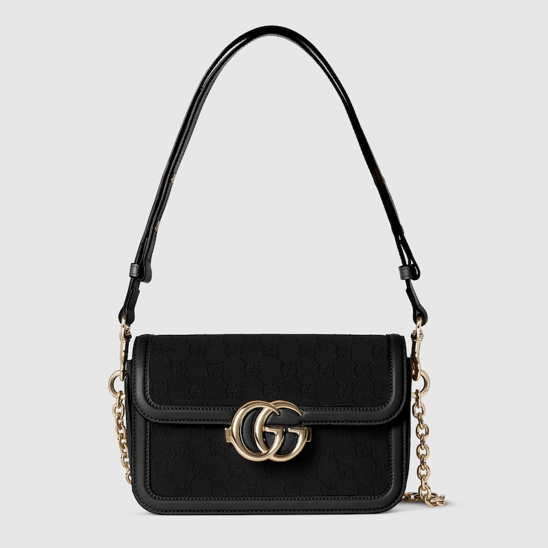Gucci Go Small Shoulder Bag – Black GG Canvas