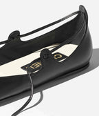 MARY JANES   Lambskin &amp; Grosgrain  Black