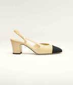 SLINGBACKS   Goatskin &amp; Grosgrain