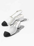 SLINGBACKS  Goatskin &amp; Grosgrain
