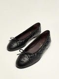 BALLET FLATS   Aged Calfskin  Black