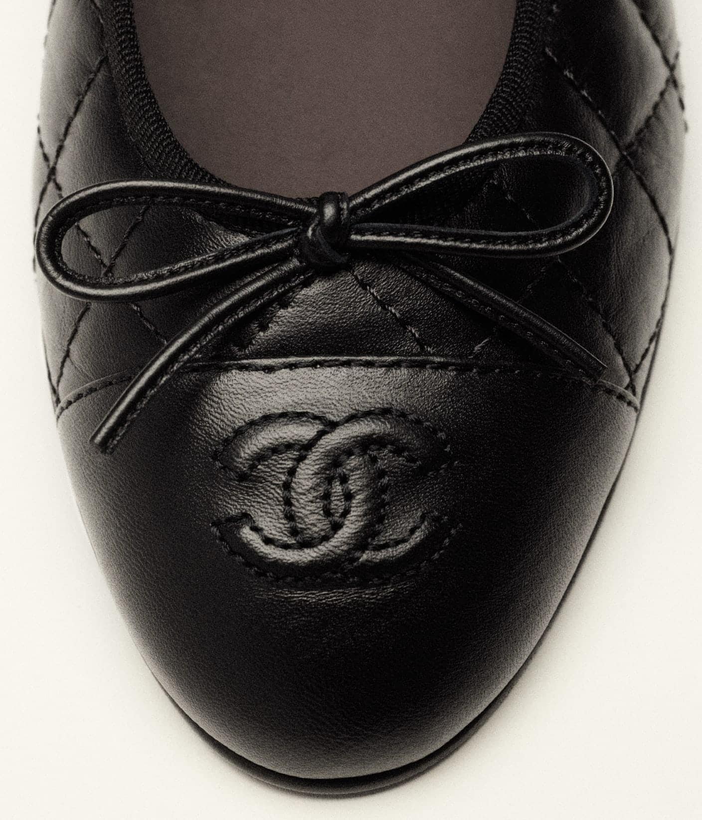 BALLET FLATS   Aged Calfskin  Black