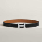 Hermès H belt buckle &amp; Reversible leather strap 32 mm