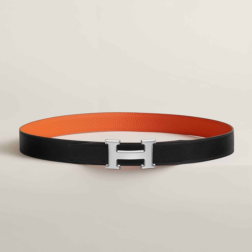 Hermès belt buckle &amp; Reversible leather strap 32 mm