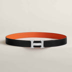 Hermès belt buckle &amp; Reversible leather strap 32 mm