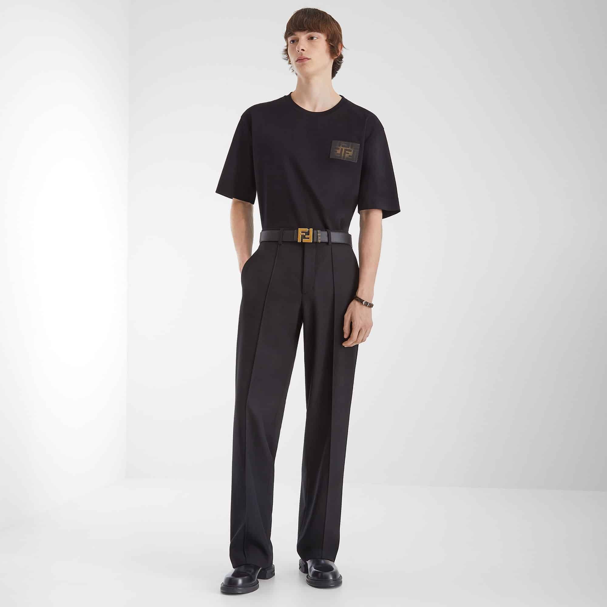 Fendi Black jersey T-shirt
