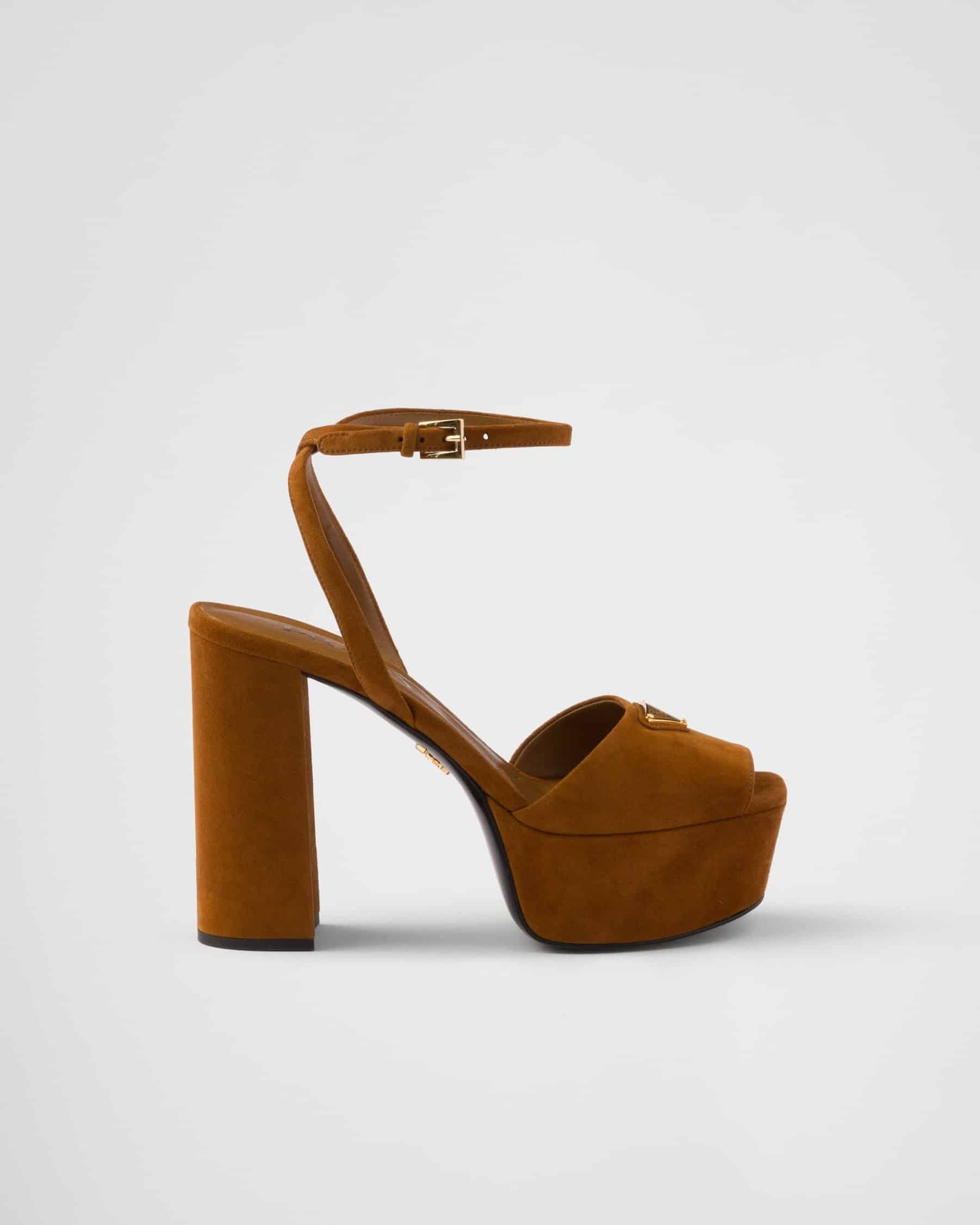 Prada Suede platform sandals
