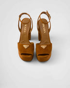 Prada Suede platform sandals