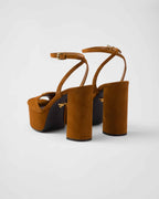 Prada Suede platform sandals
