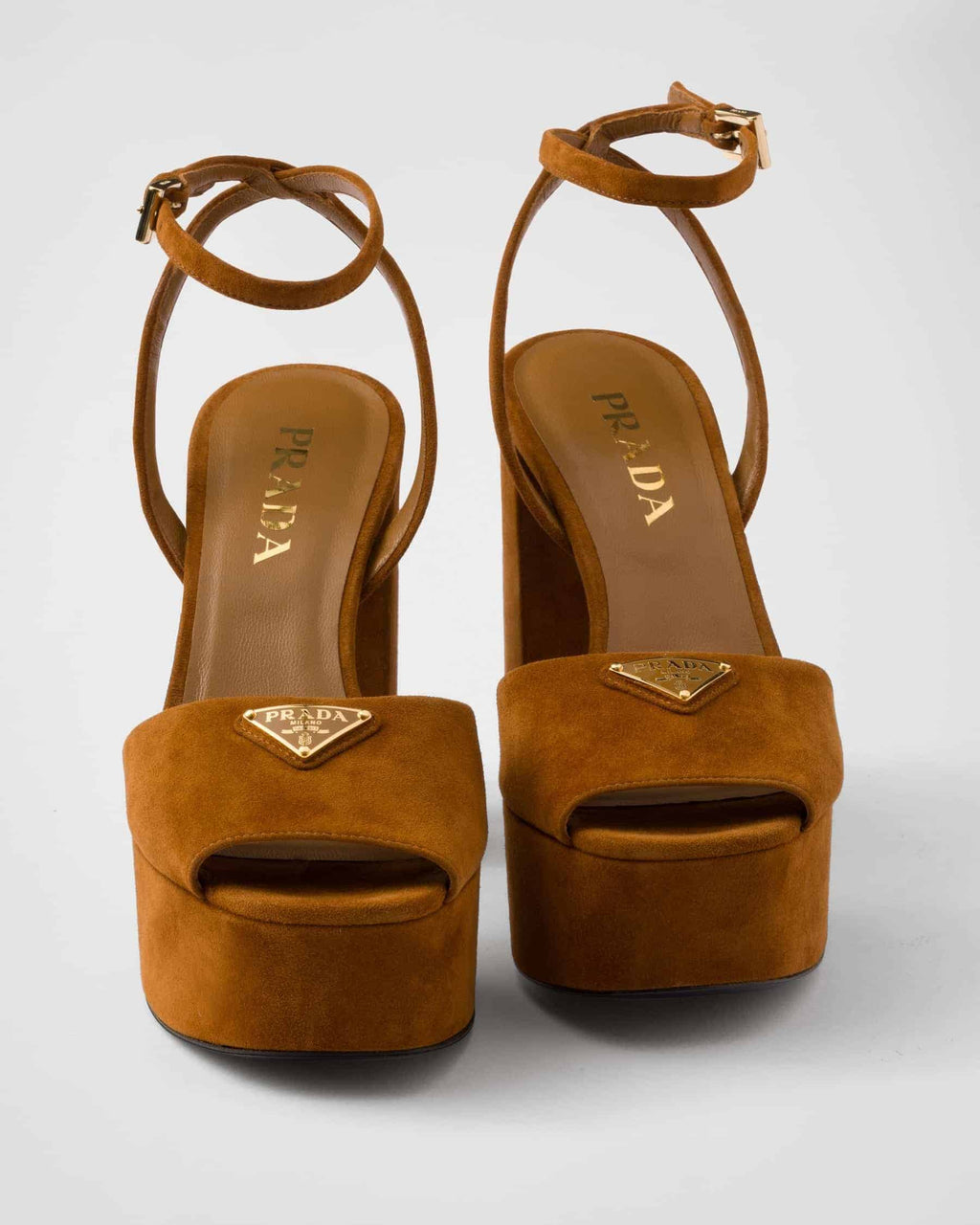 Prada Suede platform sandals