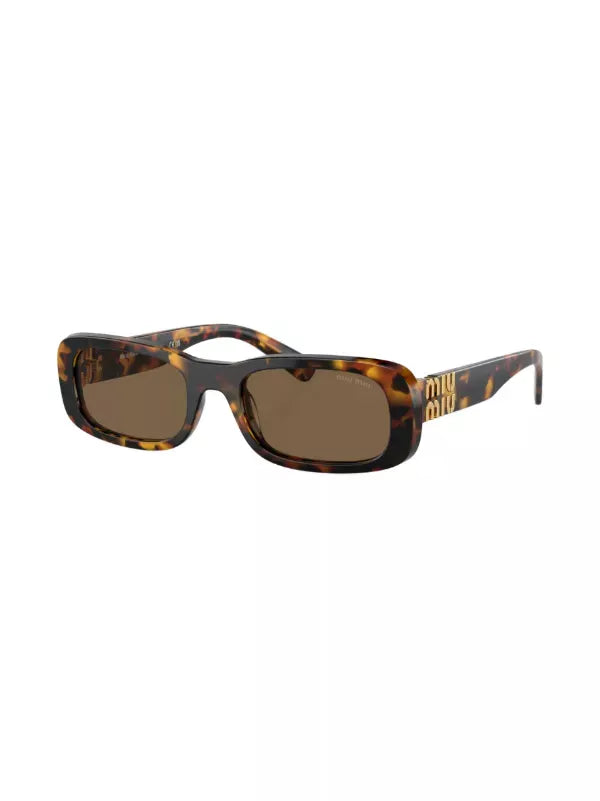 Miu Miu Eyewear tortoiseshell-effect rectangle-frame sunglasses