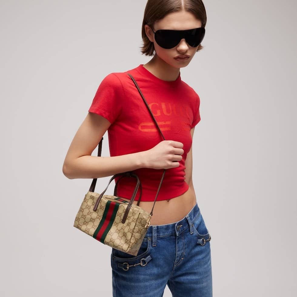Mini boston bag with Web