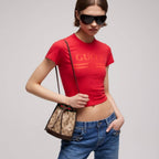 Mini bucket bag with Web