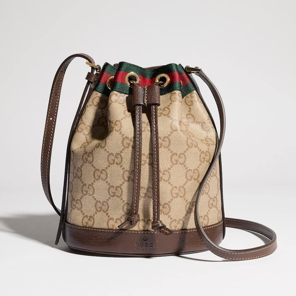 Mini bucket bag with Web