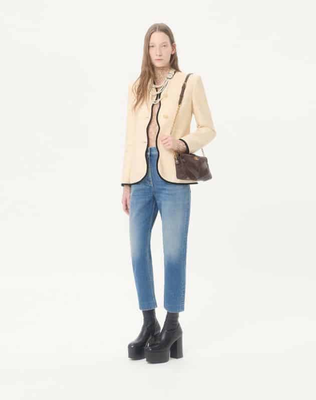 Valentino Garavani Panthea Small Shoulder Bag In Suede And Nappa With Chevron Pattern