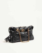 Valentino Garavani Panthea Shoulder Bag In Nappa Leather With Chevron Pattern