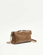Valentino Garavani Panthea Small Shoulder Bag In Nappa Leather With A Chevron Pattern