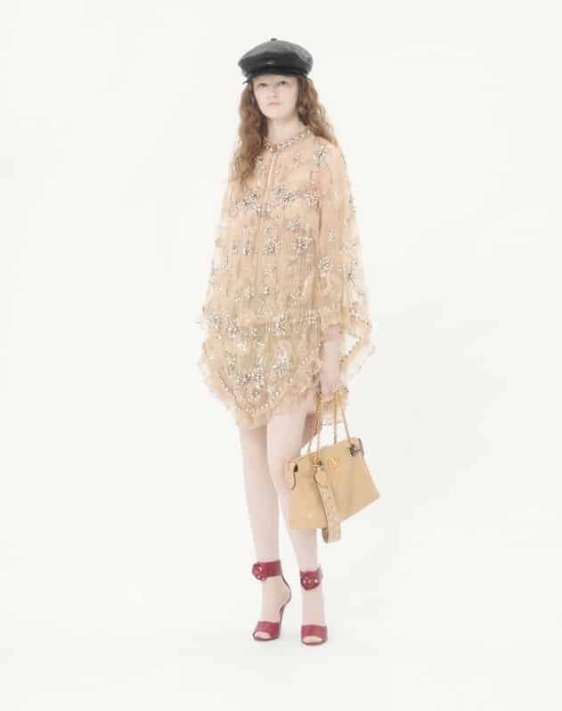 Valentino Garavani Panthea Shoulder Bag In Nappa Leather With Chevron Pattern